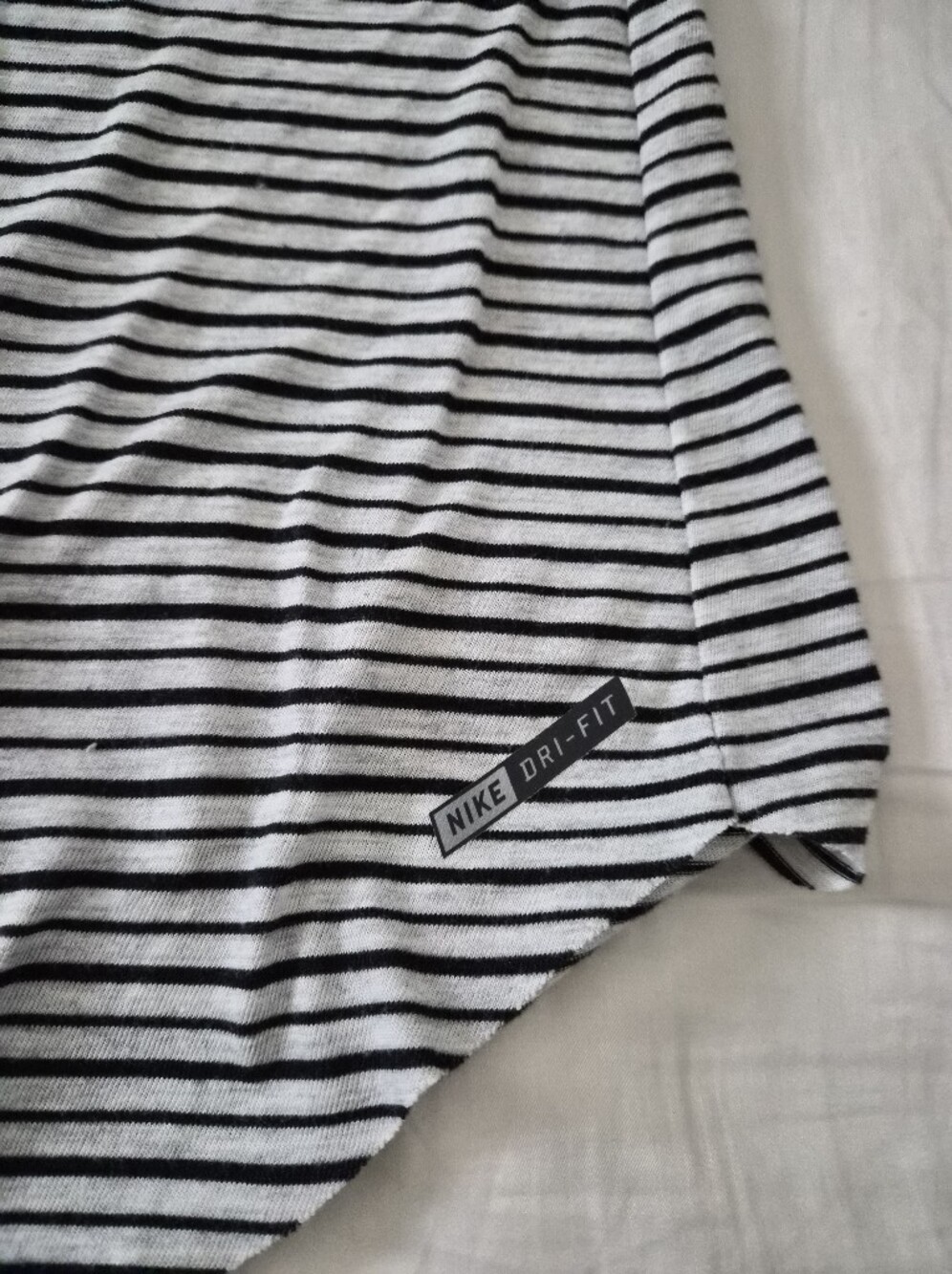 Hurley Women's Black & White Striped Tank with Mint Graphic - Picture 5 of 5